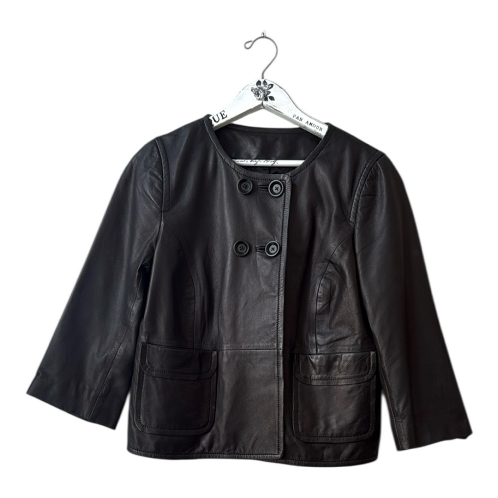 Classiques Entier Atelier Women’s Black Leather Jacket - Size Small